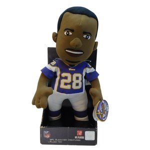 #28 ADRIAN PETERSON 14" Plush Doll MINNESOTA Vikings BLEACHER CREATURES 2011